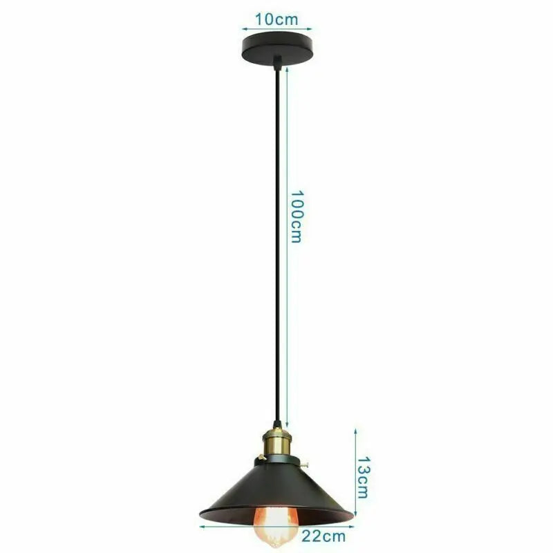 2PCS Set Ceiling Pendant Lamp Light Retro Industrial Metal Hanging Lighting jorunhe.com