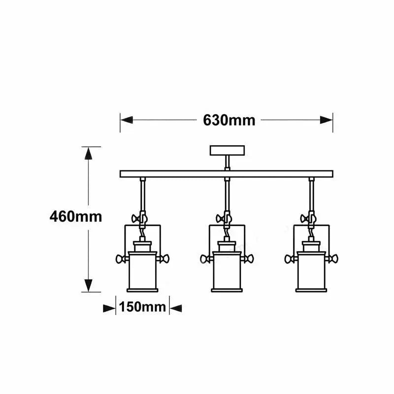 Adjustable Retro Ceiling Spotlight Kitchen Bar Home Dine Lighting Ceiling Light jorunhe.com