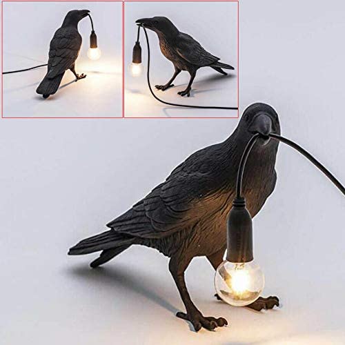 Crow Table Lamp, Birds LED Table Lamps Bedroom Resin Raven Desk Lamp Bedside Light Living Room Corridor Contemporary Romantic Desigh Modern Lamp Decor jorunhe.com