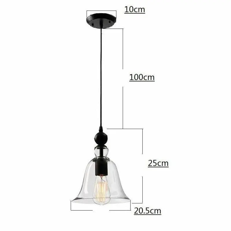 Glass Pendant Light Kitchen Lamp Vintage Ceiling Light Home Pendant Lighting jorunhe.com