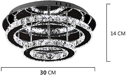 Jorunhe LED Crystal Ceiling Light 36 W Diamond Luster Style Dimmable Pendant Fixture Lighting Crystal Chandelier 2020Lighting-jorunhe