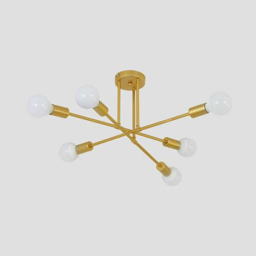Modern Brass 6 Heads LED Chandelier Pendant Lighting Creative Ceiling Lights jorunhe.com