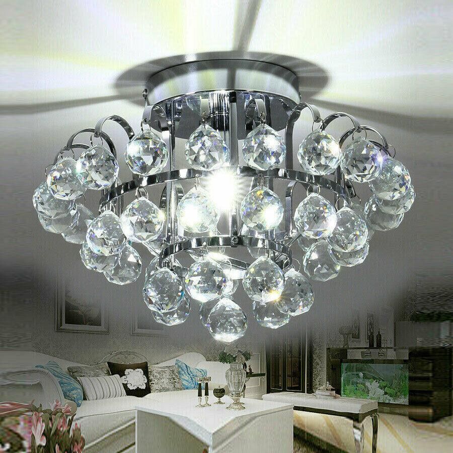Modern Crystal Ceiling Light Fitting Pendant Crystal Chandelier jorunhe.com