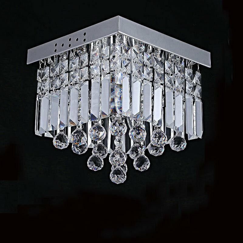Modern Crystal Ceiling Light Lamp Fitting Pendant Chandelier jorunhe.com