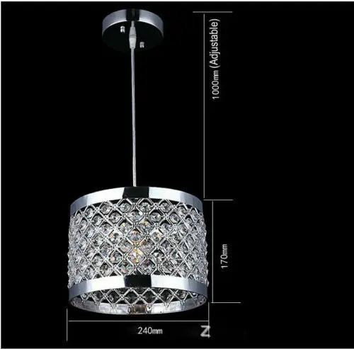 Modern Crystal Pendant Lamp Ceiling Light Chandelier Bedroom/Bar Fixtures Decor jorunhe.com