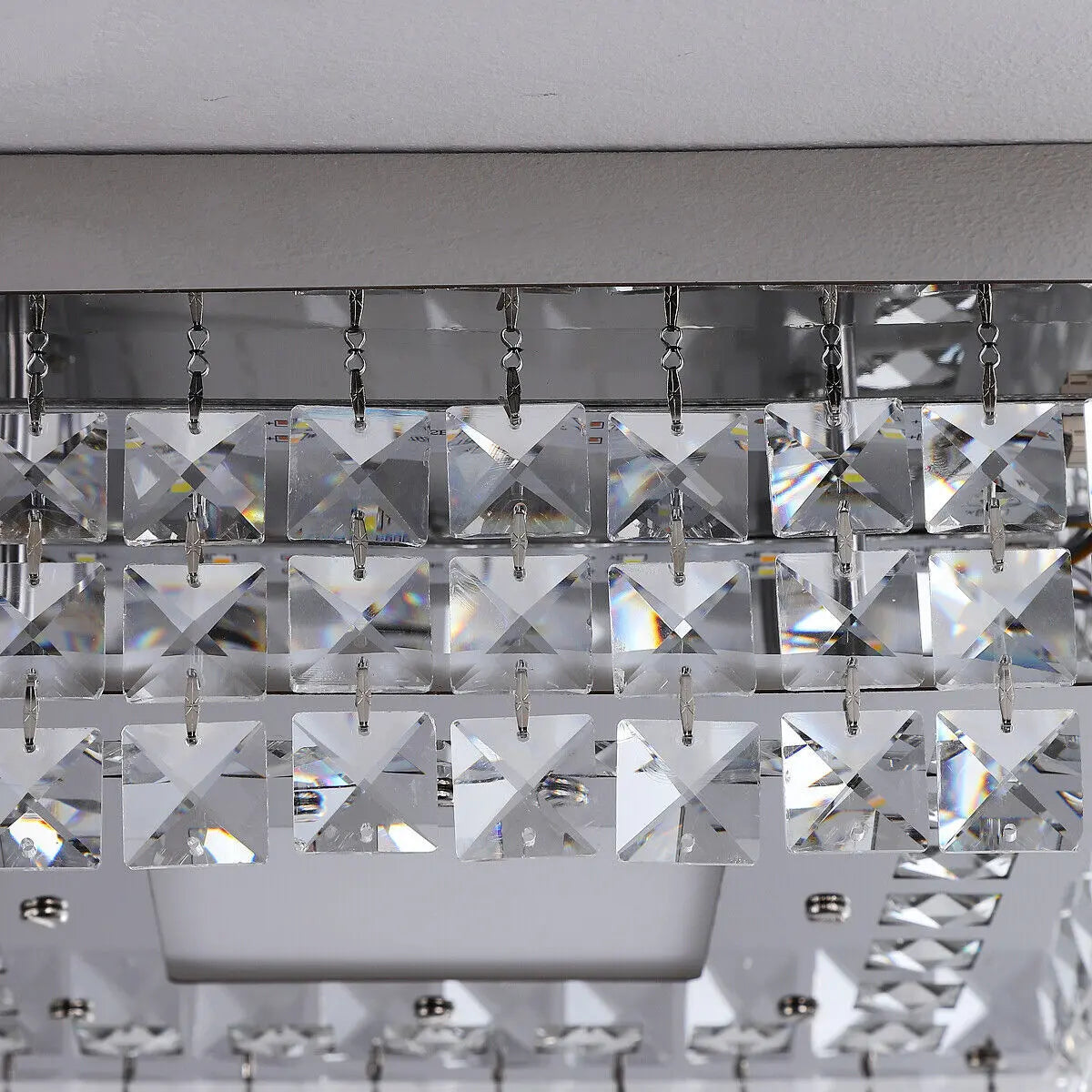 Modern LED Crystal Ceiling Light Flush Mount Crystal Chandelier jorunhe.com