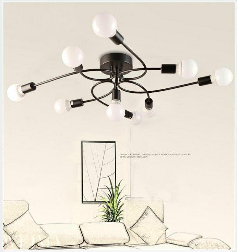 Modern Metal 9 Head Chandelier Pendant Lighting Creative Ceiling Lights Decor jorunhe.com
