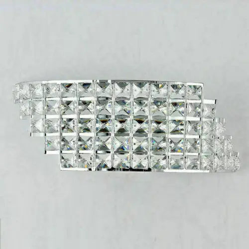 Modern Rhombu K9 Crystal LED Indoor Wall Sconce Wall Lights Fitting Light Decor jorunhe.com