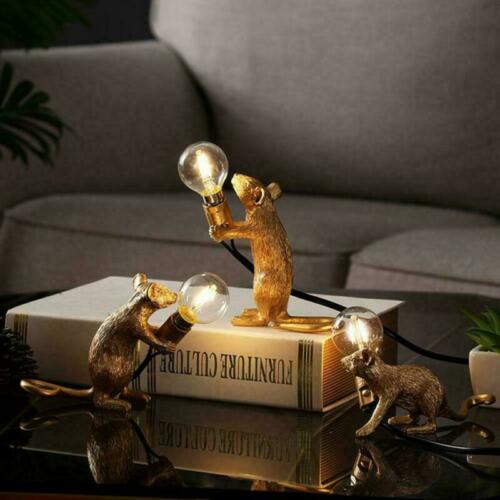 Modern Table Lamp Mouse Desk Light Bedside Resin Lamps Sitting Decor jorunhe.com