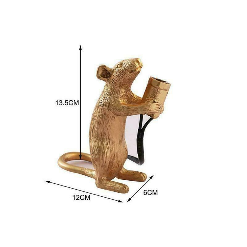 Modern Table Lamp Mouse Desk Light Bedside Resin Lamps Sitting Decor jorunhe.com