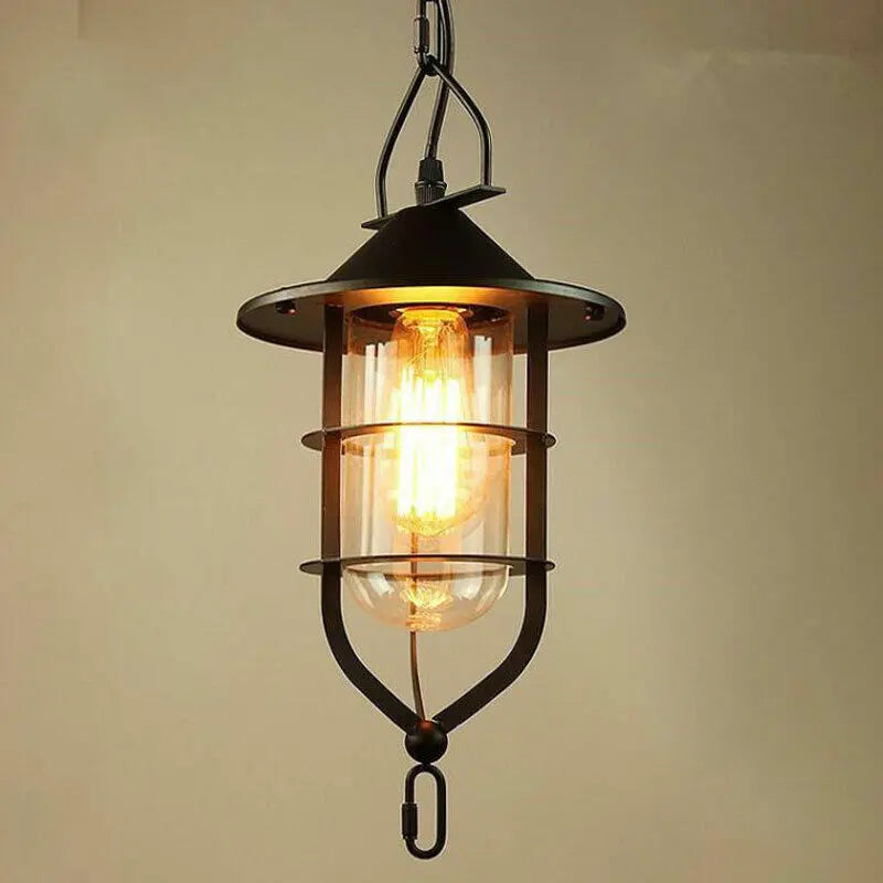 Vintage Ceiling Light Kitchen Bar Lamp Home Glass Pendant Lighting jorunhe.com