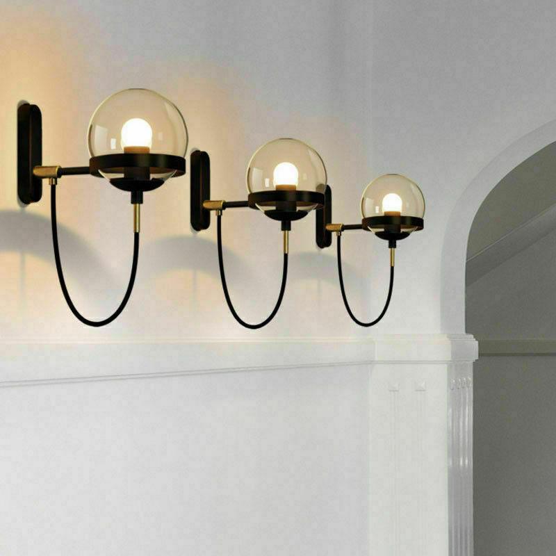 Vintage Glass Ball Loft Wall Lights Sconce Aisle/Bar Light Fixtures Wall Lamp jorunhe.com