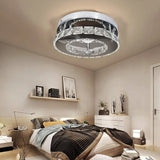 Jorunhe Modern Crystal Chandelier Flush Led Crystal Ceiling Light Finish Chrome Crystal Pendant for Living Room Kitchen Office Bedroom Dining Room jorunhe.com