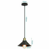 2PCS Set Ceiling Pendant Lamp Light Retro Industrial Metal Hanging Lighting jorunhe.com