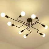 4/6/8 Way Retro Ceiling Light Modern Vintage Industrial Metal E27 Pendant Lamp jorunhe.com