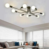 4/6/8 Way Retro Ceiling Light Modern Vintage Industrial Metal E27 Pendant Lamp jorunhe.com