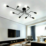 4/6/8 Way Retro Ceiling Light Modern Vintage Industrial Metal E27 Pendant Lamp jorunhe.com