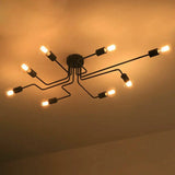 4/8 Head Vintage Pendant Ceiling Light Industrial Chandelier Lamp Kitchen/Home jorunhe.com