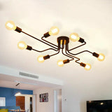 4/8 Head Vintage Pendant Ceiling Light Industrial Chandelier Lamp Kitchen/Home jorunhe.com