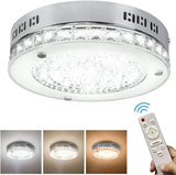 40W LED Crystal Ceiling Light Fixtures Living Room Chandelier W/Remote Control jorunhe.com