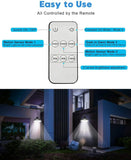 78 LEDs Solar LED Light Waterproof Pendant Outdoor Sensor Lights Remote Control jorunhe.com