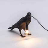 Crow Table Lamp, Birds LED Table Lamps Bedroom Resin Raven Desk Lamp Bedside Light Living Room Corridor Contemporary Romantic Desigh Modern Lamp Decor jorunhe.com