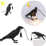 Crow Table Lamp, Birds LED Table Lamps Bedroom Resin Raven Desk Lamp Bedside Light Living Room Corridor Contemporary Romantic Desigh Modern Lamp Decor jorunhe.com