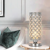 Crystal Table Desk Lamp,Set of 2, Modern Bedside Table Lamp, Nightstand Decorative Room Table Lamp, Sliver Lamp Shade Night Light Fixture for Living Room/Bedroom/Dining Room/Kitchen jorunhe.com