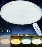 Dimmable RGB 48W LED Ceiling Light Chandeliers Bedroom Lamp W/Remote Control