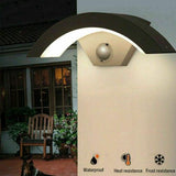 IP65 Wall Light Garden Porch Outdoor Walkway Waterproof LED Hallway Curve Lamp jorunhe.com