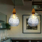 Industrial Retro Loft Glass Pendant Lamp Hanging Ceiling Restaurant Chandeliers jorunhe.com