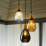 Industrial Retro Loft Glass Pendant Lamp Hanging Ceiling Restaurant Chandeliers jorunhe.com