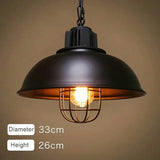 Industrial Retro Vintage Loft Iron 33cm Pendant Lamp Bar/Hotel Chandelier jorunhe.com