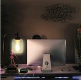 Industrial USB Table Lamp Fabric Bedside Table Lamp With Dual USB Charging Ports jorunhe.com