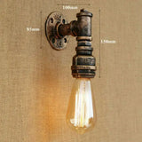 Industrial Vintage Water Pipe Porch Wall Sconce Lamp Wall Light Bar Fixture jorunhe.com