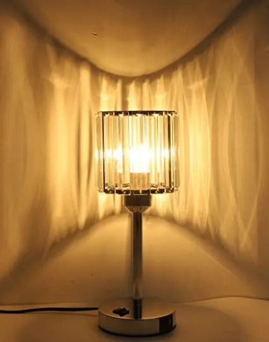 Jorunhe Crystal Table Desk Lamp Modern Bedside Nightstand Com