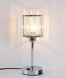 Jorunhe Crystal Table Desk Lamp, Modern Bedside Table Lamp, Nightstand Decorative Room Table Lamp, Silver Lamp Shade Night Light Fixture for Living Room/Bedroom/Dining Room/Kitchen jorunhe.com