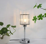 Jorunhe Crystal Table Desk Lamp, Modern Bedside Table Lamp, Nightstand Decorative Room Table Lamp, Silver Lamp Shade Night Light Fixture for Living Room/Bedroom/Dining Room/Kitchen jorunhe.com