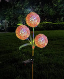 Jorunhe Garden Solar Lights Dandelion Flower Solar Stake Lights Outdoor Solar Powered Lights IP65 Waterproof Garden Ornaments Outdoor for Pathway Patio Forecast Decoration  [Energy Class A++] jorunhe.com