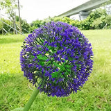 Jorunhe Garden Solar Lights Dandelion Flower Solar Stake Lights Outdoor Solar Powered Lights IP65 Waterproof Garden Ornaments Outdoor for Pathway Patio Front Yard Decoration (Purple) [Energy Class A++] jorunhe.com