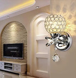 Jorunhe Modern Style Crystal Pendant Light Bedroom Hallway Living Room Wall Lamp Holder E14 Socket Set of 2 jorunhe.com