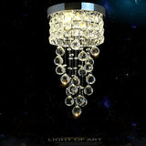 LED Crystal Ceiling Light Modern Minimalist Kitchen Living Room Aisle Lamp Decor jorunhe.com