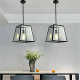 Large Chandelier Lighting Home Acrylic Pendant Lamp Bar Lamp Black Ceiling Light jorunhe.com