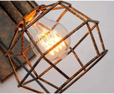 Loft Industrial Retro Wall Lamp Single Head Lifting Pulley Light Fixture jorunhe.com