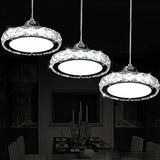 Modern 12/36W LED Pendant Lamp Crystal Chandelier Bedroom Restaurant lights Deor