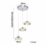 Modern 12/36W LED Pendant Lamp Crystal Chandelier Bedroom Restaurant lights Deor jorunhe.com