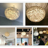 Modern 30CM Feather Shade Ceiling Lamp Pendant Ceiling Light Decor for Bedroom jorunhe.com