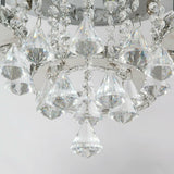 Modern 5 Rings LED Crystal Ceiling Light Flush Mount Large Crystal Chandelier jorunhe.com