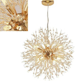 Modern 8 Light Crystal LED Chandelier Sputnik Lighting Firework Pendant Lamp jorunhe.com