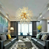 Modern 8 Light Crystal LED Chandelier Sputnik Lighting Firework Pendant Lamp jorunhe.com